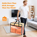 BlissTotes Moving Bags 40L 6PCS, Transparent Containers - Image 2