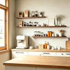Walnut Floating Shelves for Wall Decor, 48 in Shelf - Image 5