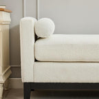 KEIKI Oversize Boucle Bench Ottoman - Image 8