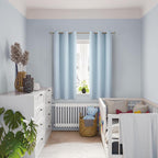BGment Baby Blue 100% Blackout Curtains - Image 2