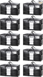 TAILI 10 Pack Black Extra Large Moving Bags, Storage Bag by TAILI
