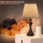 Touch Lamps for Nightstand, 3 Way Dimmable Bedside Lamps - Image 5