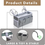 Kanrichu Bedside Caddy Hanging Storage Bag, Organizer Baskets - Image 5
