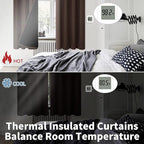 BGment Brown Blackout Curtains for Bedroom 63 Inch Length 2 Panels | Thermal - Image 4