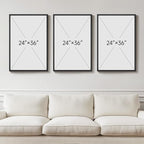 Large Framed Neutral Abstract Wall Art - Image 3