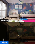 Blackout Curtains Portable 67”x60” No Drill Black Out Window Cover | 100% - Image 6