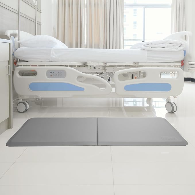 73" x 24" Bi-Fold Bedside Non-Slip Fall Mat - Image 2