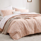 Bedsure Blush Pink Oversized Queen Comforter Set - Image 7