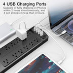 ALESTOR 10 Ft Surge Protector Power Strip - Image 3