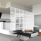 12PCS Hanging Room Divider Wall Screen Panel Room Divider Panels -White02 | - Image 5
