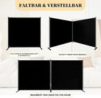 T&Jero 2-Panel Folding Room Divider, 6ft Tall Portable Privacy Screen Wall - Image 3