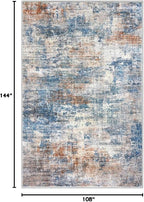 Abstract Area Rugs 9x12 Ft Washable Large Rugs - Image 2