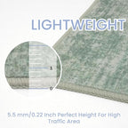 Abstract Runner Rug 2x5 Ft Washable Runners - Image 3