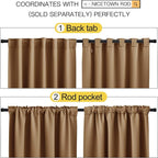 NICETOWN Bedroom Blackout Curtain Panels - Image 3