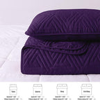 Whale Flotilla Soft Geometric Twin Quilt Set - Image 5