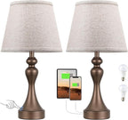 Touch Lamps for Nightstand, 3 Way Dimmable Bedside Lamps - Image 9