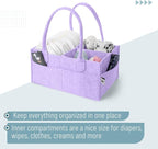 Mr. Pen- Baby Diaper Caddy Organizer, lavender dream | Nursery Storage Bin and - Image 4