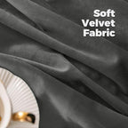 BGment Grey Velvet Curtains 108 Inches Long - Image 5
