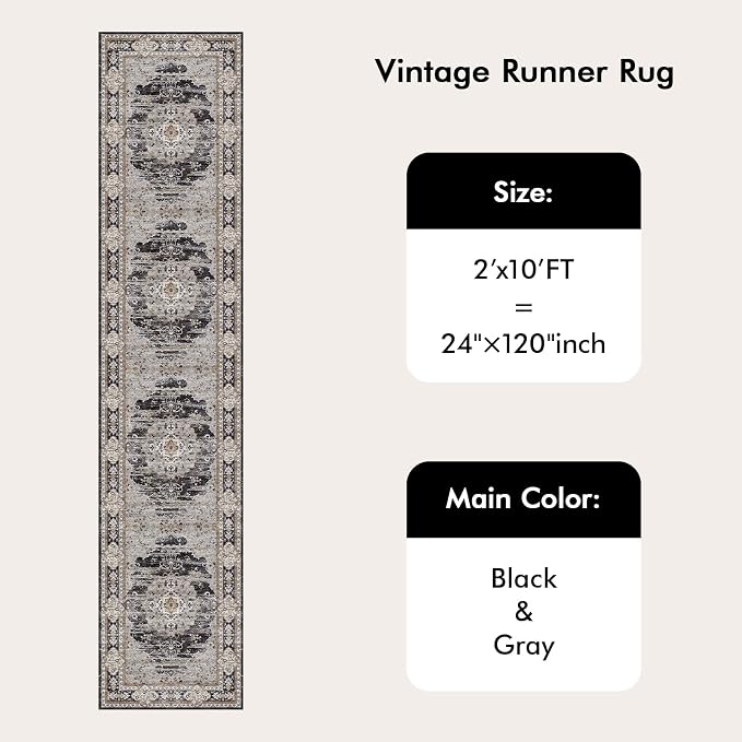 2x10 Washable Hallway Runner Rug - Image 9