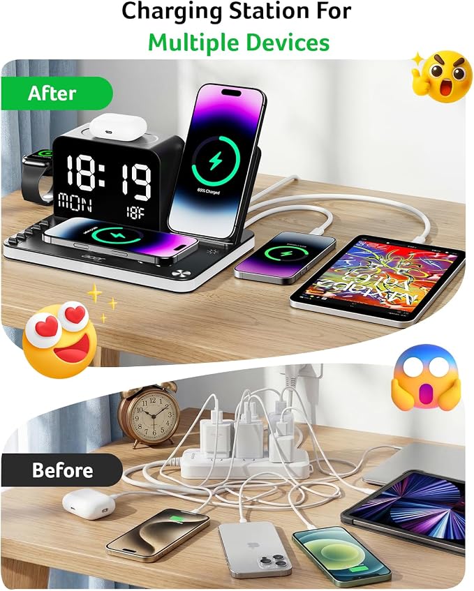 Acer Gadget 7-in-1 Wireless Charging Station Charger Stand - Image 4