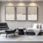 Large Framed Neutral Abstract Wall Art - Image 4