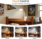 Clip on Light, Stepless Dimmable & 3 Colors Touch Control Clip On Bed Light. - Image 2