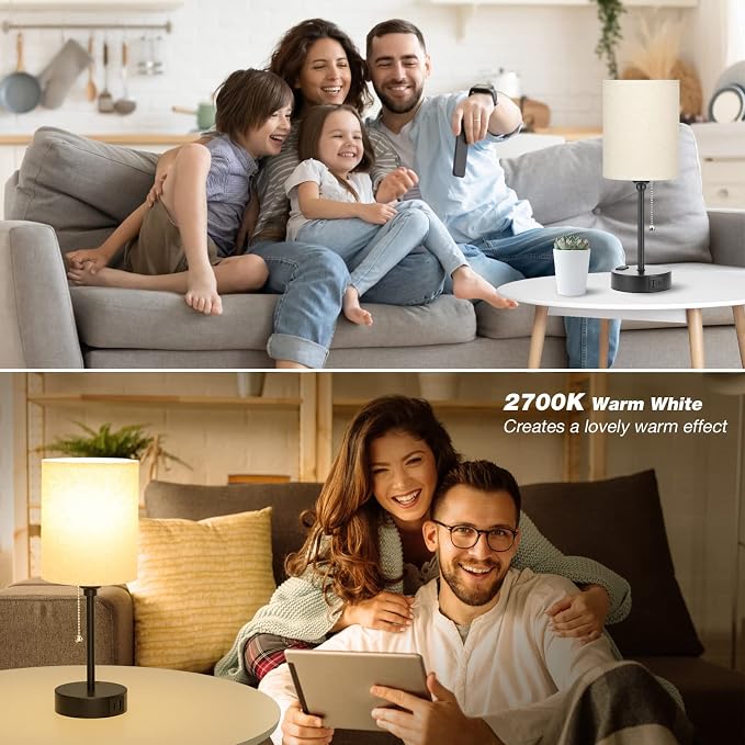Small Bedside Table Lamp for Bedroom - Image 7