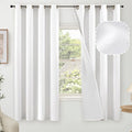 Linen Blackout Curtains 63 Inches by Lajode