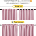 NICETOWN Bedroom Blackout Curtain Panels - Image 3
