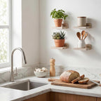 Fixwal Small Floating Shelves for Wall | Rustic wood shelf for displaying mini - Image 5
