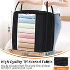 TasticTotes 120L Extra Large Blanket Clothes Storage Bags, 4 Pack | Foldable - Image 2