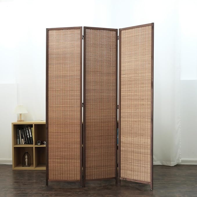 3 Panel Bamboo Room Divider - Image 2