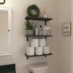 Wood Floating Shelves Set of 6, Shelves - Image 4