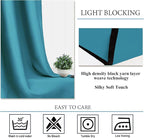 Diraysid Teal Grommet Blackout Curtains - Image 5