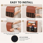 Armchair Caddy for Couch Remote Control Holder Recliner Armrest Organizer Non - Image 7