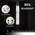 Back Tab Curtains 96 Inches Long Cream Beige - Image 7