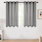 Deconovo Dark Grey Linen Curtains by Unknown