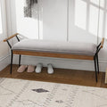 LukeAlon Modern Chenille Ottoman Bench by LukeAlon