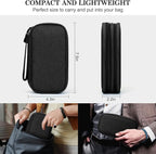 FYY Electronic Organizer, Travel Tech Pouch Bag, Cable Organizer Black | Wrist - Image 2