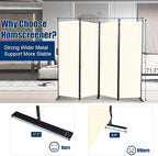 Room Divider 4 Panel-88''Wide, 6FT Room Dividers and Folding Privacy Screens | - Image 6