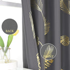 Dark Grey Blackout Curtains Energy Saving Light Blocking Curtains - Image 3