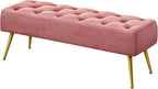 Yaheetech 45in Velvet Bench Seat by Unknown