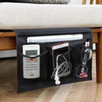 Bedside Storage Organizer with Pockets, Bedside Caddy, Table Cabinet Storage - Image 5