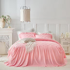 Ruffle Skirt Bedspread Set Flower Style - Image 4