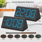 DreamSky Wooden Digital Alarm Clock - Image 4