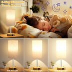 Dicoool 17.4" Bedside Lamp for Bedroom - Image 3