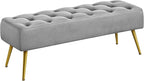 Yaheetech 45in Upholstered Velvet Ottoman Bench Seat by Unknown