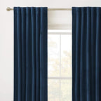 RYB HOME Blue Velvet Blackout Curtains - Image 2