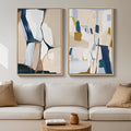Large Framed Modern Colorful Abstract Wall Art by Cuspin