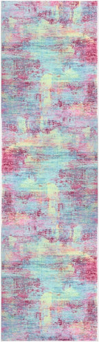 Abstract Runner Rug 2x7 Ft Washable Runners - Image 9
